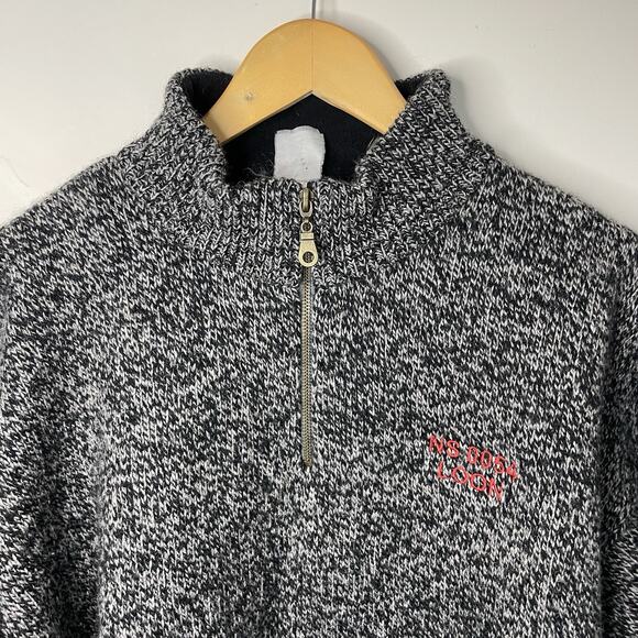 Vintage ASA GJESTAL DESIGN SPINNERI Norway Nordic Wool Sweater 1/4 Zip Mock XL - Picture 5 of 13